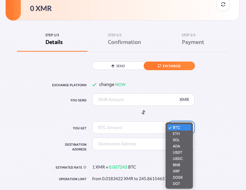 exchange page